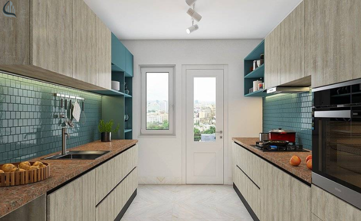 Parallel Modular Kitchen Design layout